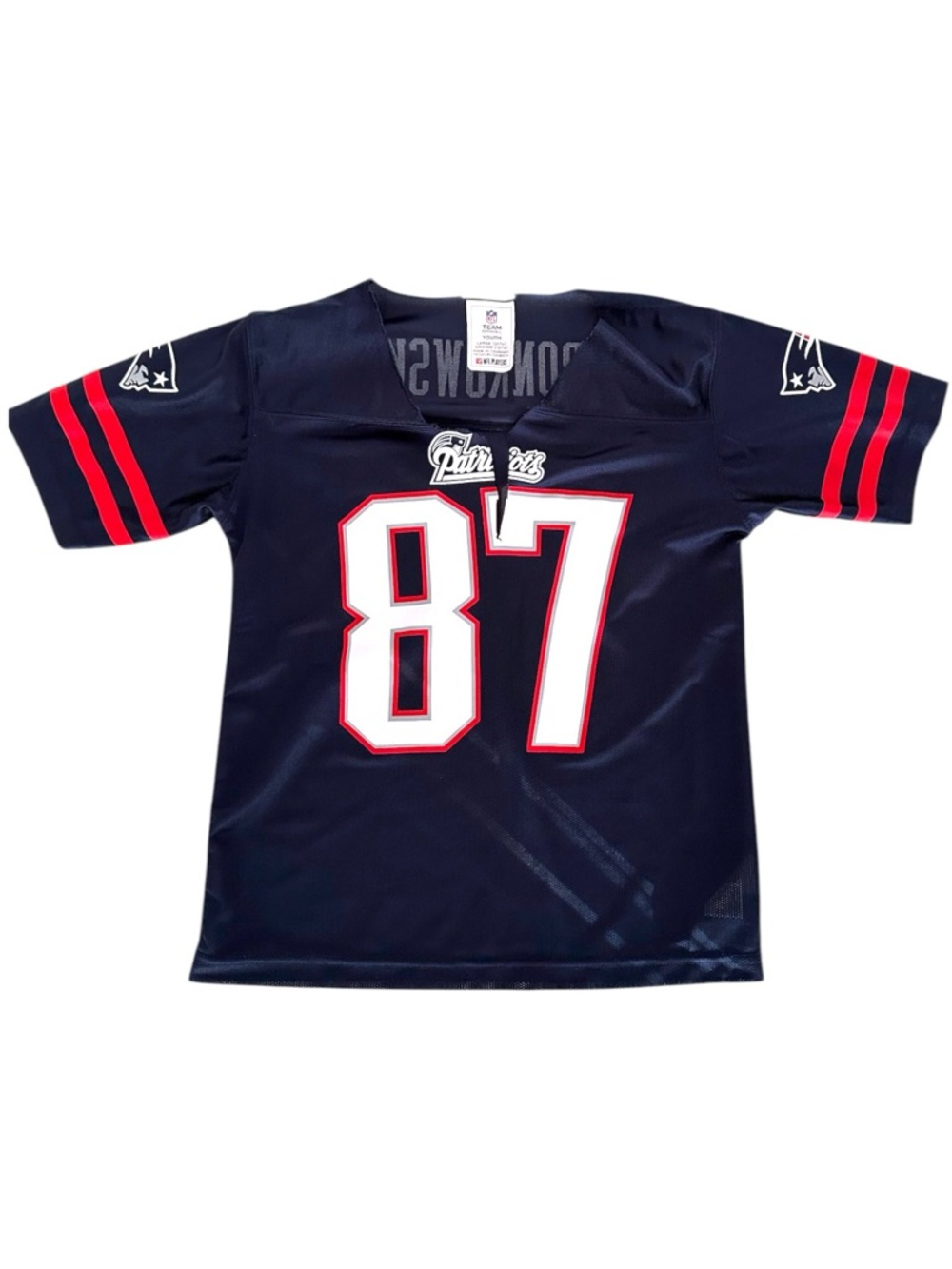 NFL New England Patriots #87 Gronkowski Jersey Youth Large 12-14 SEE NOTES